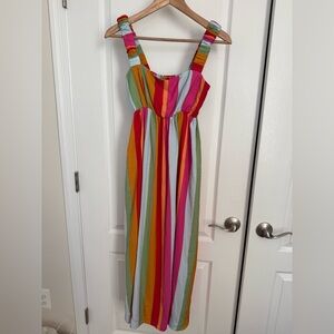 Show Me Your Mumu Women’s Multi Fling Midi Dress- size small